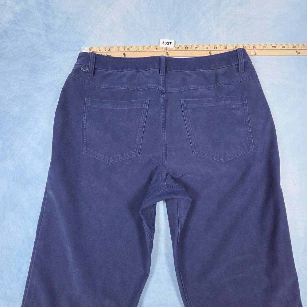 Lululemon ABC Pant Slim Corduroy Navy Blue Mens 34 LM5AQJS-04